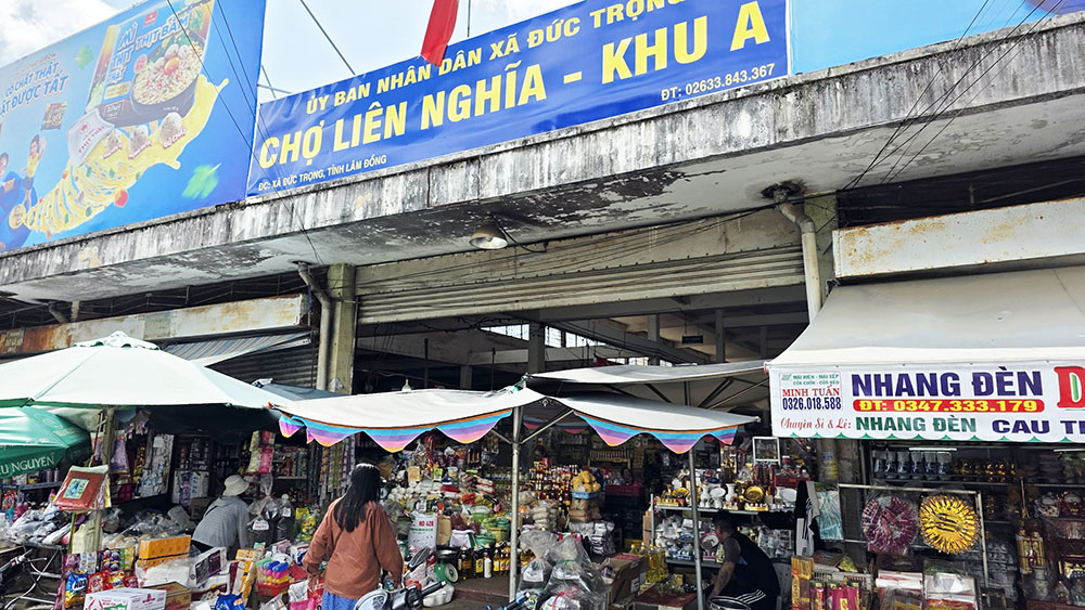 chợ liên nghĩa đức trọng, chợ rau củ đà lạt