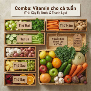 combo vitamin cả tuần